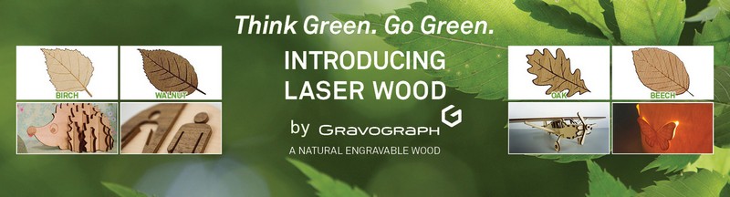 レーザーウッドは、PEFC™認定の唯一かつユニークな木材彫刻 材料です。